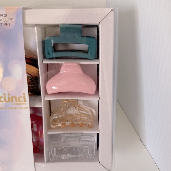 Scunci Claw Hair Clips NEW assorted shapes, sizes, and colors Set of 6 - Picture 5 of 7